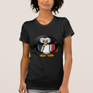 Buch-Wurm-Pinguin T-Shirt