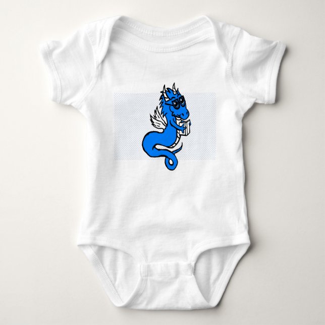 Buch Wyrm im Training Baby Strampler (Vorderseite)