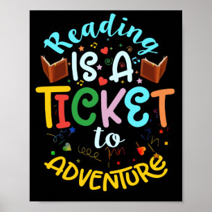 Buch zum Lesen des Abenteuerbücherbuches Poster