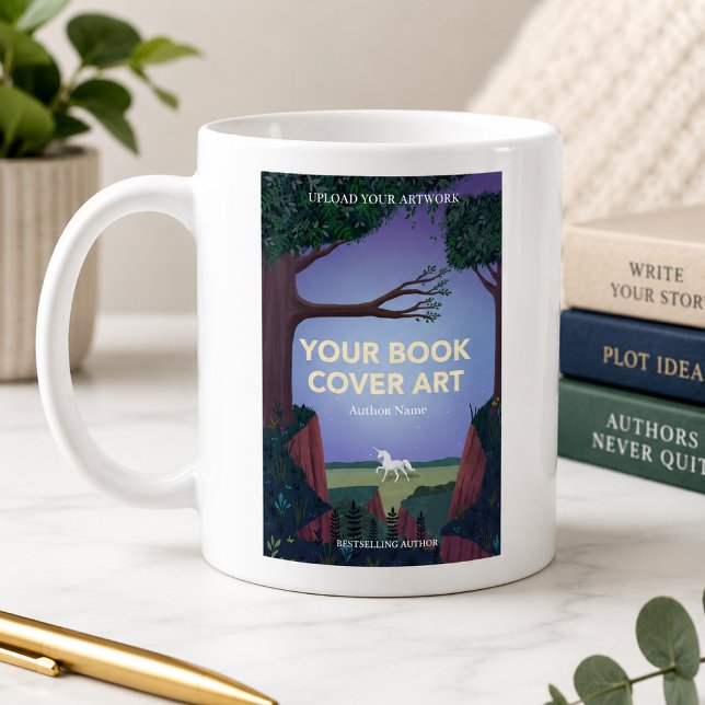 Buchabdeckung | Autor-Buch-Startaktion Kaffeetasse (Upload your cover art to create author merchandise for signings and book promotions)