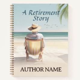 Buchabdeckung für das Beach Retirement Inspiration Notizbuch