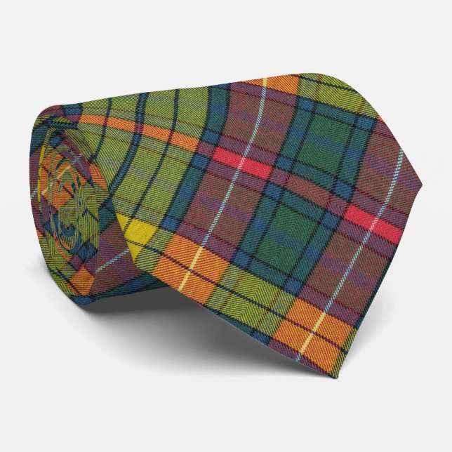 Buchanan Ancient Tartan Pattern Krawatte (Gerollt)