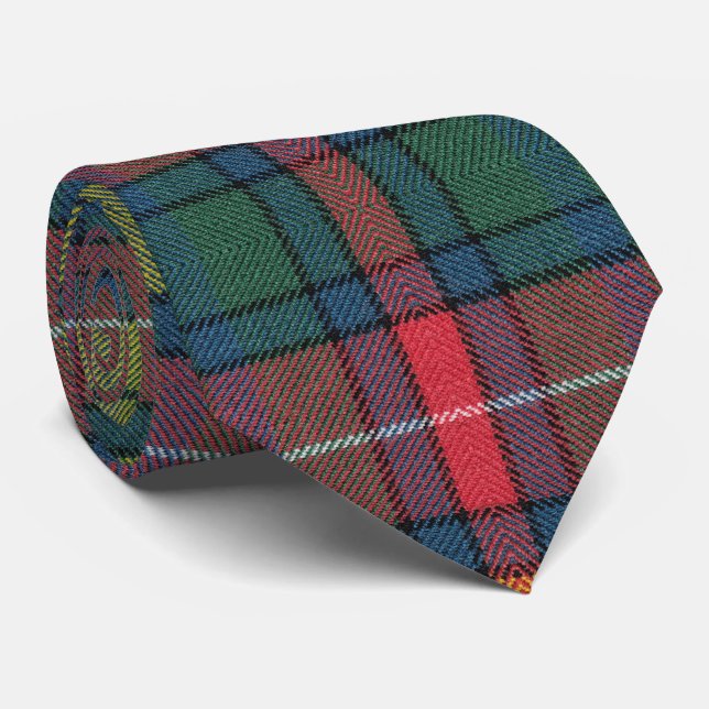 Buchanan Ancient Tartan Pattern Krawatte (Gerollt)