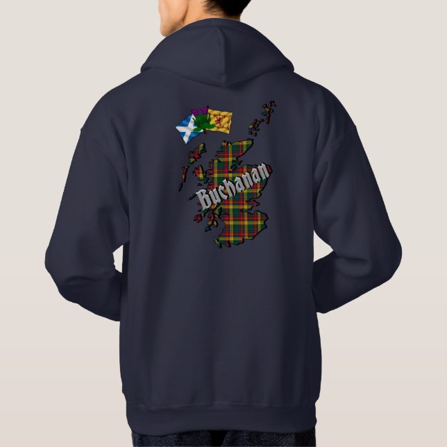 Buchanan Clan Abzeichen Adult Hoodie (Rückseite)