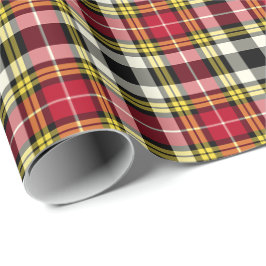 Buchanan Clan Dress Tartan Scottish Kariert Patter Geschenkpapier