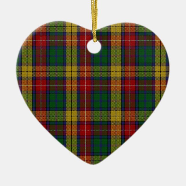 Buchanan-Clan-FamilieTartan Keramik Ornament (Vorne)