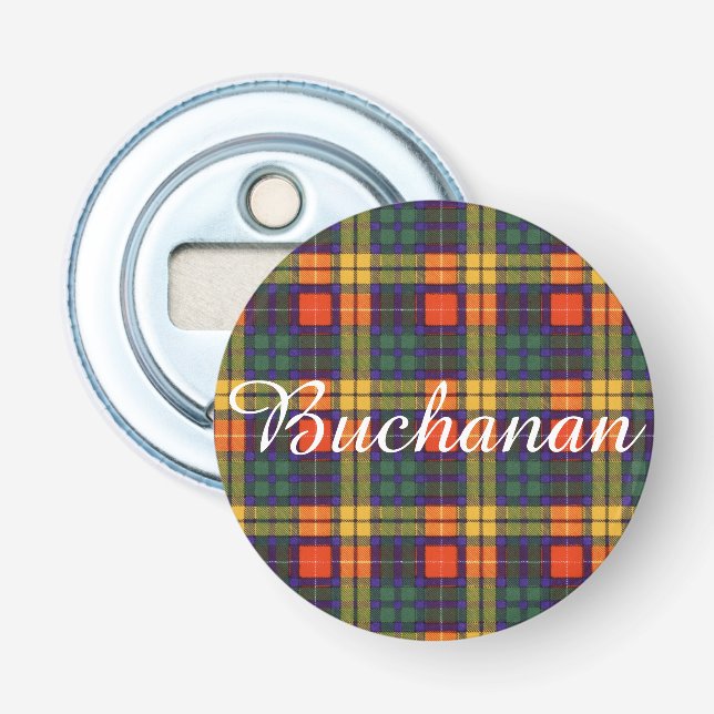 Buchanan-Clan karierter schottischer Tartan Flaschenöffner (Vorderseite)