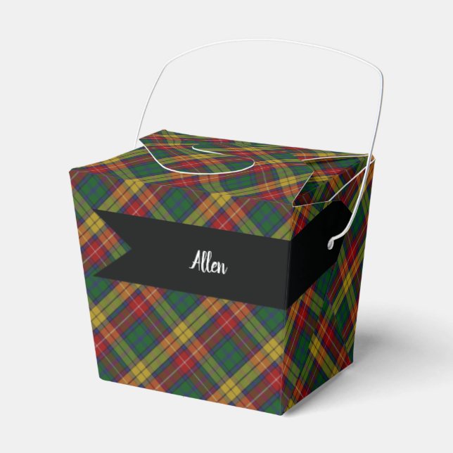 Buchanan Clan Tartan Kariertes Muster Geschenkschachtel (Vorderseite)