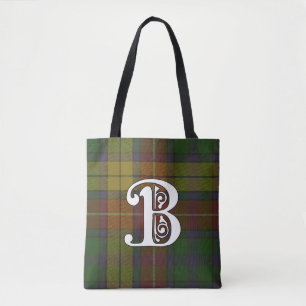 Buchanan Clan Tartan Monogram Tasche