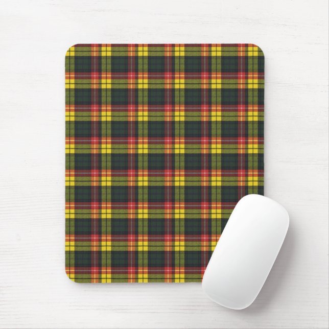 Buchanan Modern Original Schottischer Tartan Mousepad (Mit Mouse)