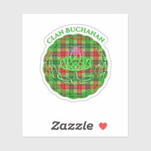 Buchanan Scottish Tartan Celtic Thistle Aufkleber