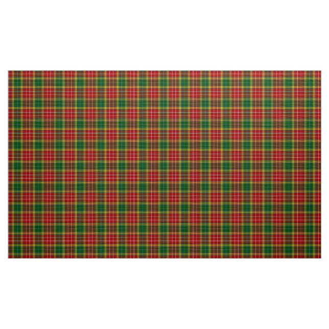 Buchanan Tartan Green Yellow Karierte Fabric Stoff (Yard (91,4 cm))
