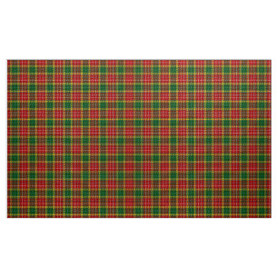 Buchanan Tartan Grün Rot Gelb Karierter Stoff