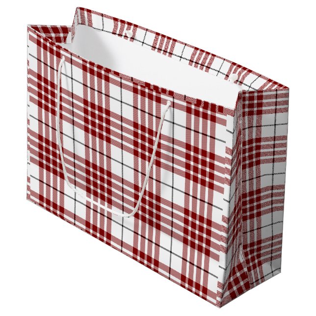 Buchanan tartan kariert große geschenktüte (Vorderseite Schrägansicht)