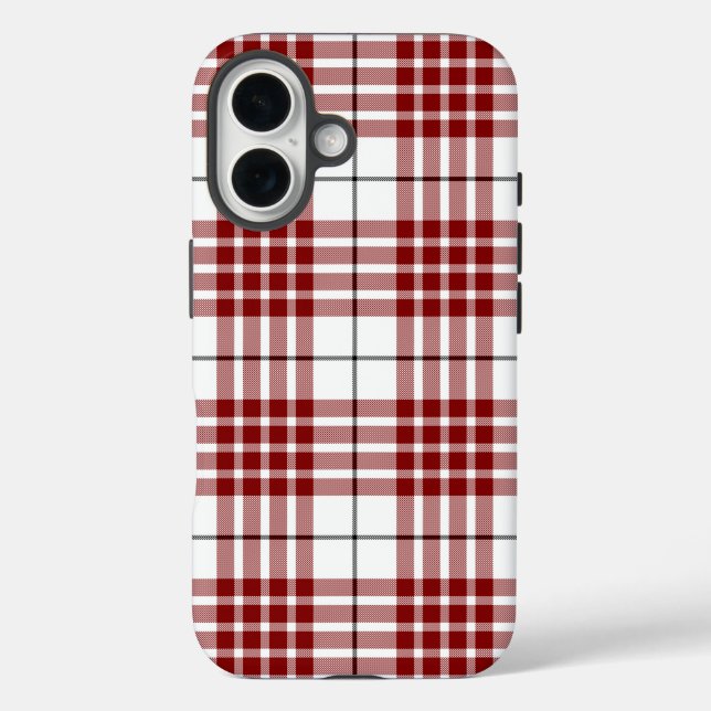 Buchanan tartan kariert iPhone 16 hülle (Rückseite)