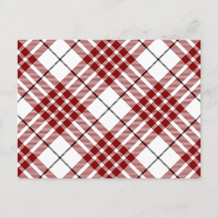 Buchanan tartan kariert postkarte
