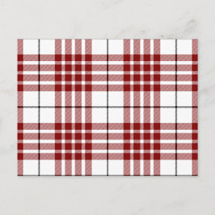 Buchanan tartan kariert postkarte