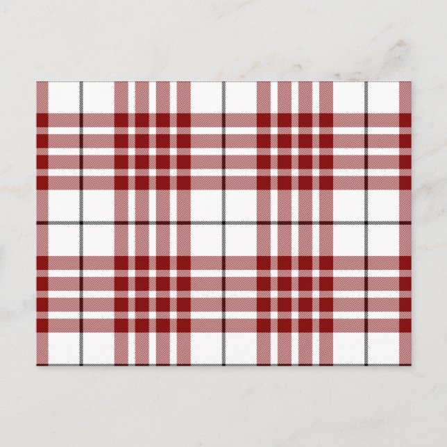 Buchanan tartan kariert postkarte (Vorderseite)