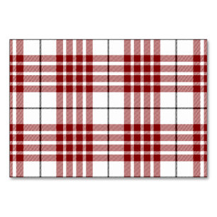 Buchanan tartan kariert tischnummer
