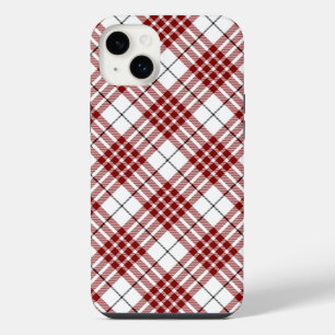 Buchanan-Tartan Rot-Weiß-Kariert iPhone 14 Plus Hülle