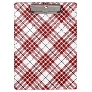 Buchanan Tartan Rot-Weiß-Karo Klemmbrett