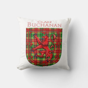 Buchanan Tartan Scottish Kariert Lion Rampant Kissen
