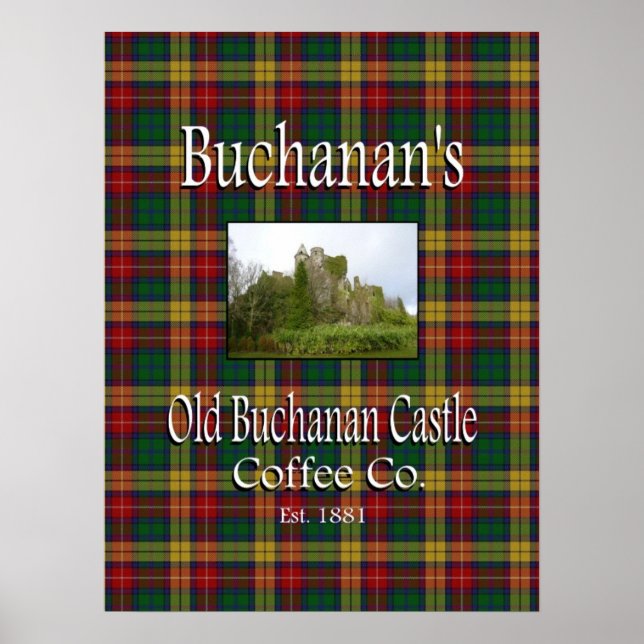 Buchanan's Old Buchanan Castle Coffee Co. Poster (Vorne)