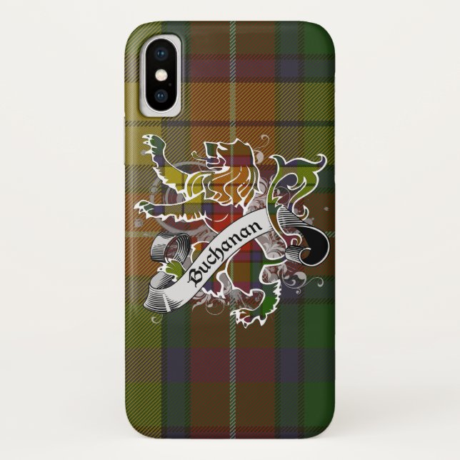 Buchanantartan-Löwe Case-Mate iPhone Hülle (Rückseite)