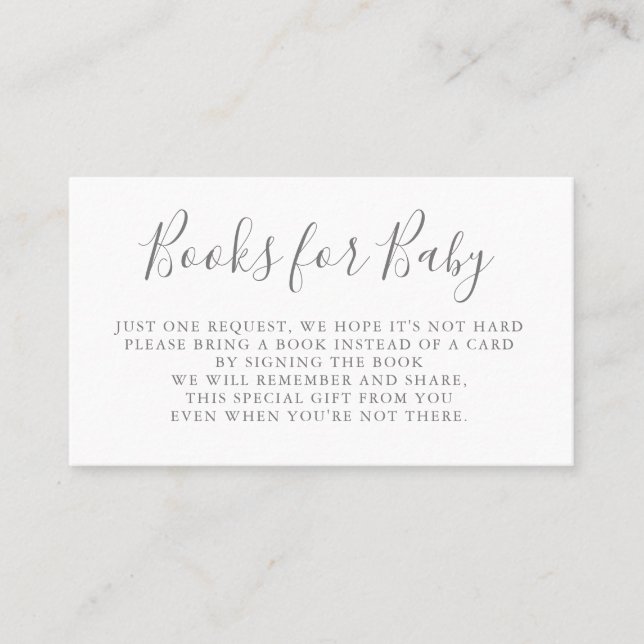 Buchanforderung | Einladung zur Babydusche (Vorderseite)