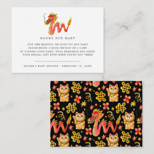 Buchanfrage   Chinesischer Watercolor-Drache Begleitkarte