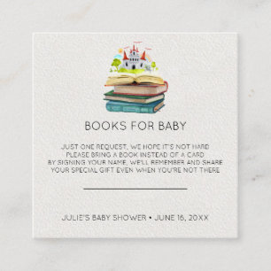 Buchanfrage Fairy Tales Babydusche Begleitkarte