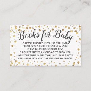 Buchanfrage für Baby Gold Dots Einladung