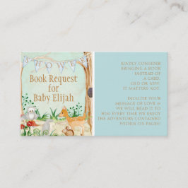 Buchanfrage für Hirschwaldtiere Visitenkarte