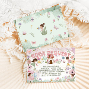 Buchanfrage Pink Fairy Baby Girl Dusche Blume Begleitkarte