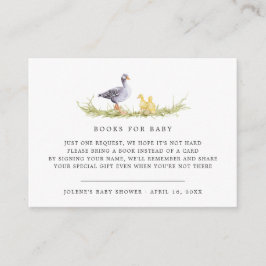 Buchanfrage | Rustic Farmhouse Babydusche Begleitkarte