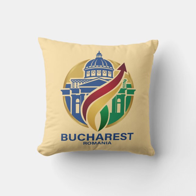 Bucharest Romania Eastern European Kissen (Vorderseite)