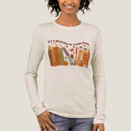 Buchbuch Liebhaber Shirt, Kürbiskur und Herbstlaub Tri-Blend Shirt