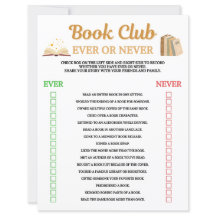 Buchclub Ever Or Never Spiel