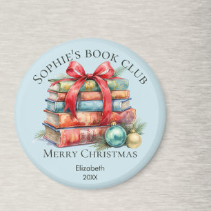 Buchclub Frohe Weihnachten Geschenk Name Magnet