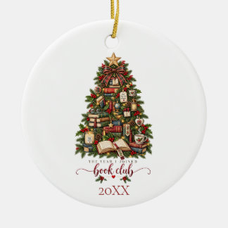 Buchclub Keramik Ornament
