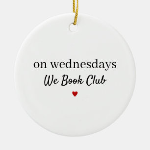 Buchclub, Lustiges Geschenk für eine Lesegruppe Keramik Ornament