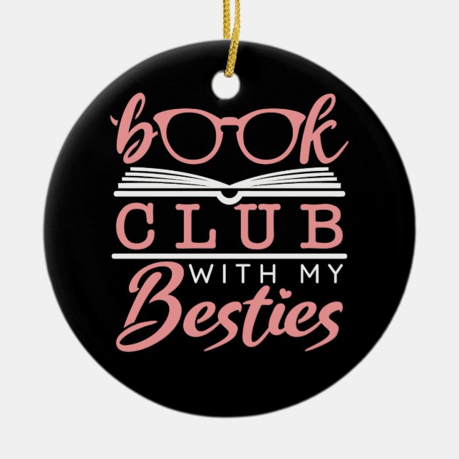 Buchclub mit meinen Fähigkeiten Keramik Ornament (Vorne)