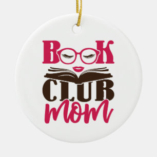 Buchclub-Mutter Keramik Ornament