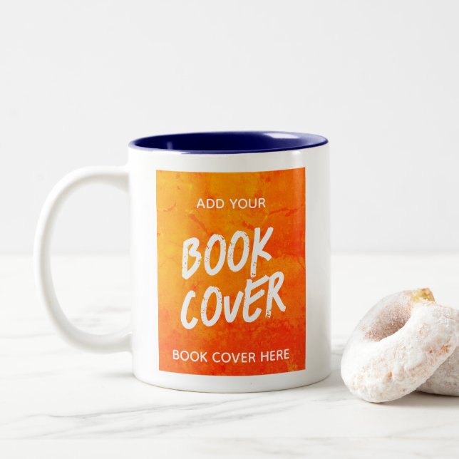 Buchcover Autor Werbebuch Einführung Blue Zweifarbige Tasse (Mit Donut)