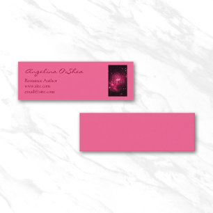 Buchcover Pink Mini Visitenkarte