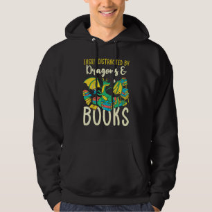 Buchdrache Bekleidung Für Bücherwürmer Lesende Bib Hoodie
