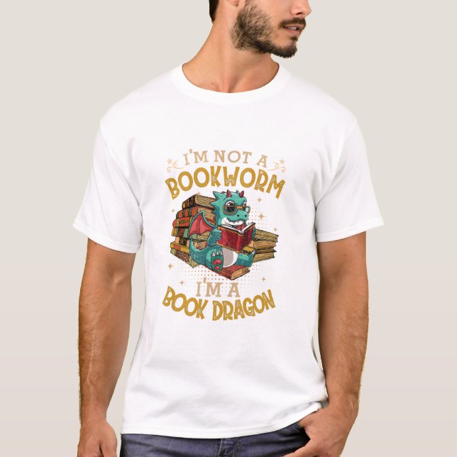 Buchdrache T-Shirt (Vorderseite)