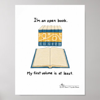 Buchdrucke öffnen poster