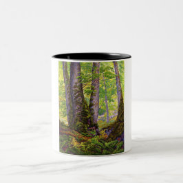 Buche Bäume im Wald (Wald) (Paul Ranson) Zweifarbige Tasse