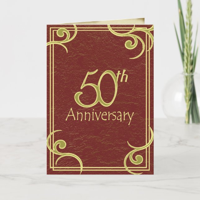 Bucheinladung zum 50. Jahrestag Einladung (Vorderseite)